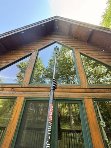 Exterior window cleaning by Clear View Window Co. in Connecticut