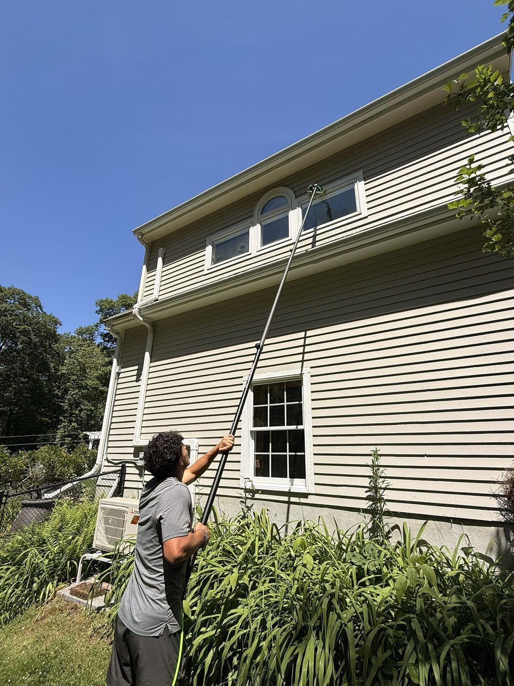 Full home exterior window cleaning by Clear View Window Co. in Connecticut