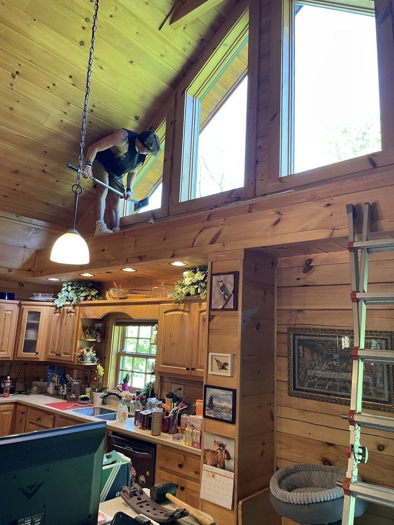 Interior window cleaning by Clear View Window Co. in Connecticut