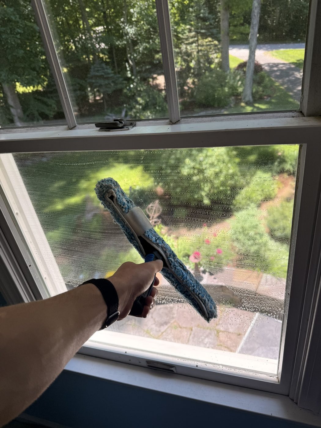 Streak-free interior window cleaning by Clear View Window Co. in Connecticut