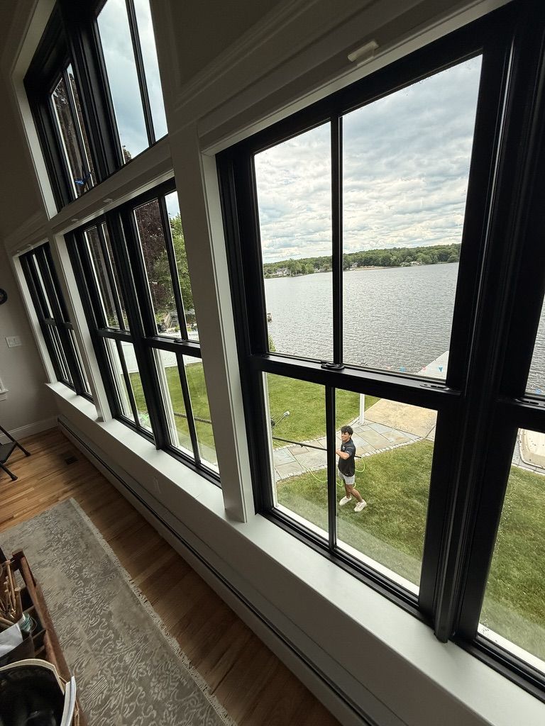Interior window cleaning by Clear View Window Co. in Connecticut